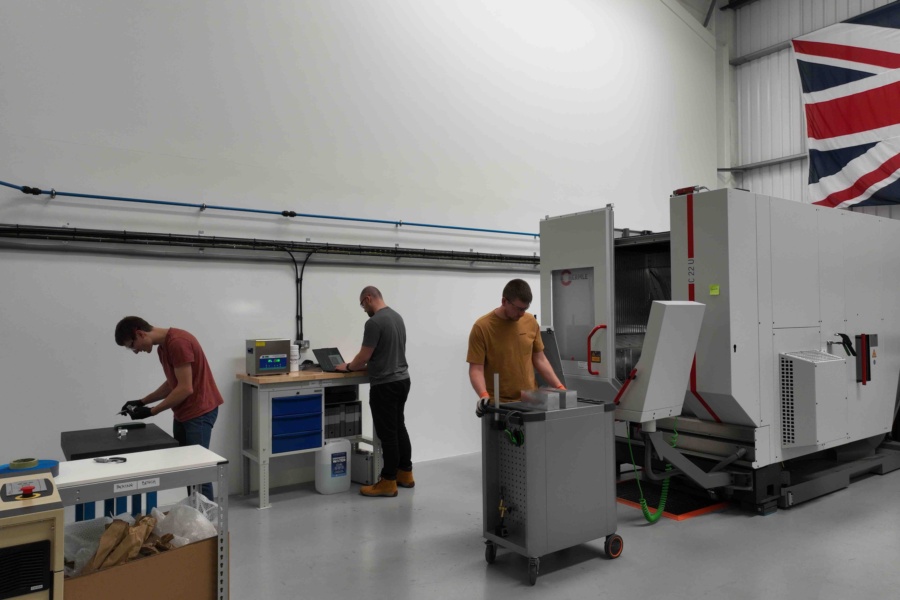 Isembard's Engineers at work at the company's first factory in London, Park Royal