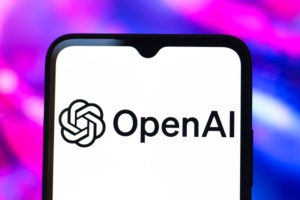 CANADA - 2025/03/24: In this photo illustration, the OpenAI logo is seen displayed on a smartphone screen. (Photo Illustration by Thomas Fuller/SOPA Images/LightRocket via Getty Images)