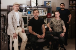 Some of Moonvalley's founding team. From left to right: Mateusz Malinowski, Byrn Mooser, Mikolaj Binkowski, and John Thomas.