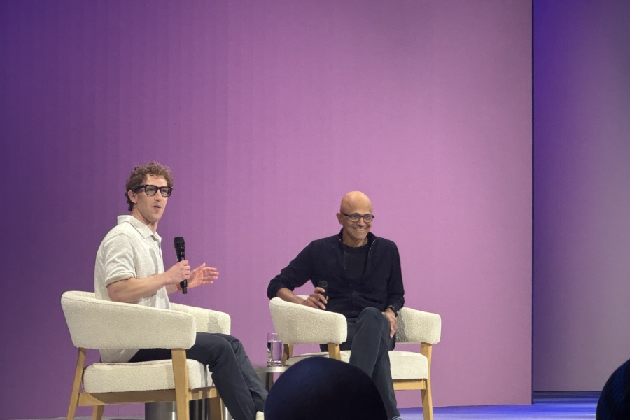 Satya Nadella and Mark Zuckberg