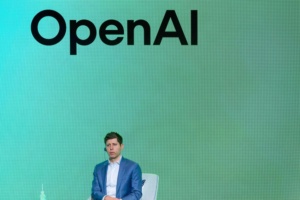 SEOUL, SOUTH KOREA - 2025/02/04: Open AI Chief Executive Officer Sam Altman speaks during the Kakao media day in Seoul. South Korean tech giant Kakao Corp. on February 4 announced partnership with OpenAI to use ChatGPT on its new artificial intelligence (AI) service joining a global alliance led by the U.S. AI company amid intensifying competition in the global AI market. (Photo by Kim Jae-Hwan/SOPA Images/LightRocket via Getty Images)