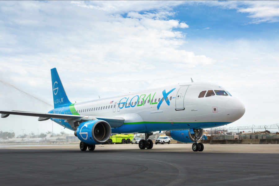 A picture of a GlobalX airline plane. (Image: GlobalX)