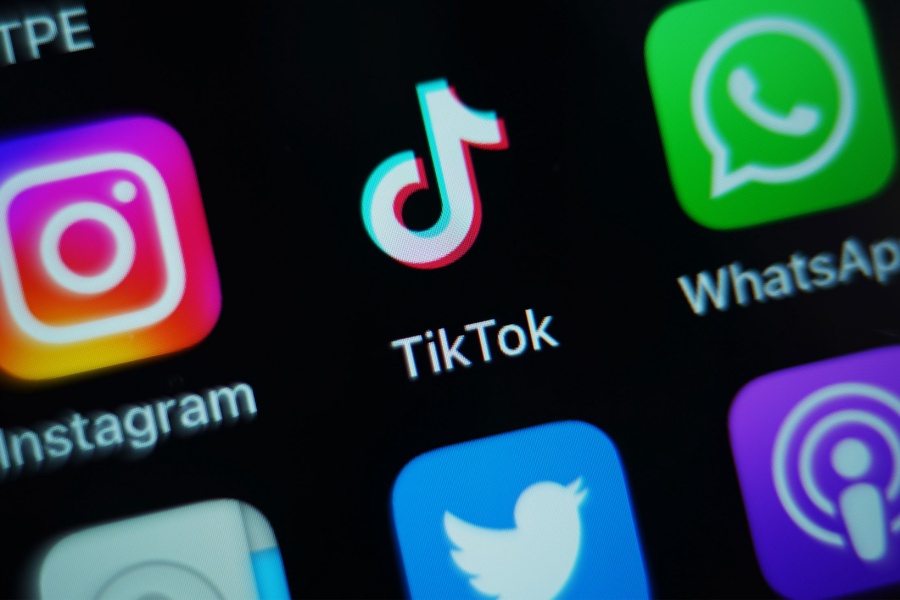 The app for TikTok on a phone screen. Cabinet Office minister Oliver Dowden, has confirmed TikTok will be banned on Government devices following a review. Picture date: Thursday March 16, 2023. (Photo by Yui Mok/PA Images via Getty Images)