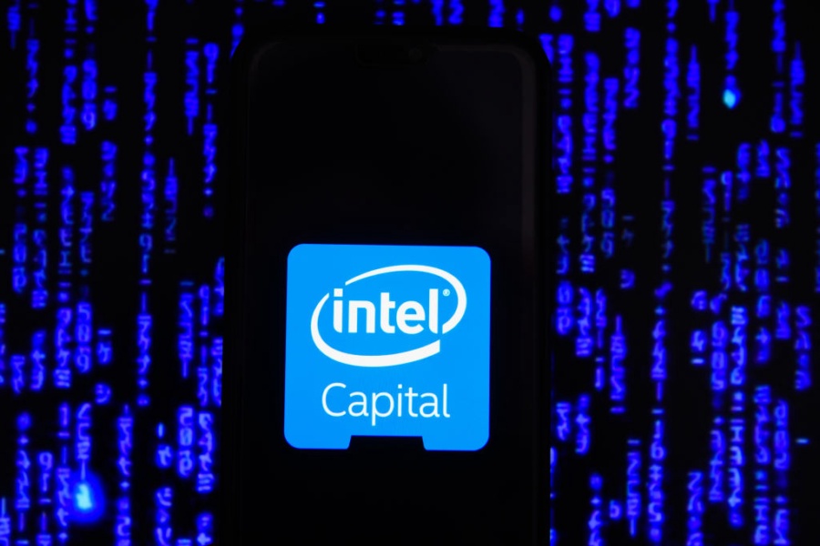 KRAKOW, POLAND - 2018/09/19: In this photo illustration, the Intel Capital logo is seen displayed on an Android mobile phone. (Photo Illustration by Omar Marques/SOPA Images/LightRocket via Getty Images)
