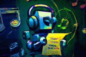 A robot reading music