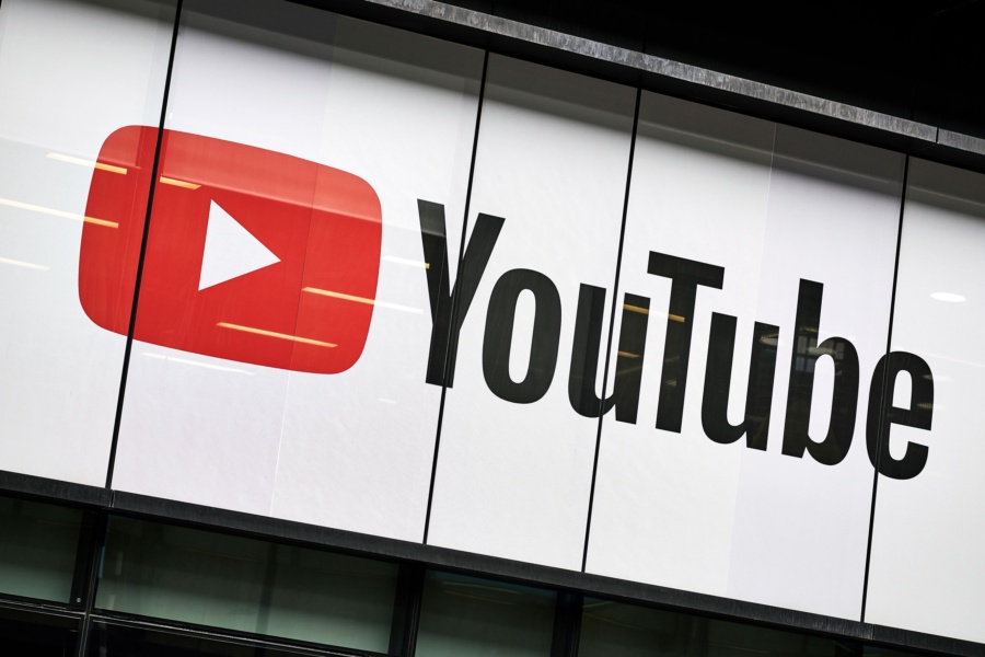 LONDON, UNITED KINGDOM - JUNE 4: Detail of the YouTube logo outside the YouTube Space studios in London, taken on June 4, 2019. (Photo by Olly Curtis/Future via Getty Images)