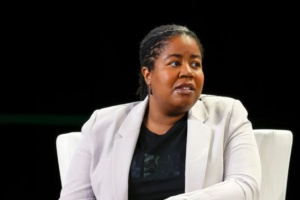 SAN FRANCISCO, CALIFORNIA - OCTOBER 18: Kapor Capital Managing Director Ulili Onovakpuri speaks onstage during TechCrunch Disrupt 2022 on October 18, 2022 in San Francisco, California. (Photo by Kimberly White/Getty Images for TechCrunch)