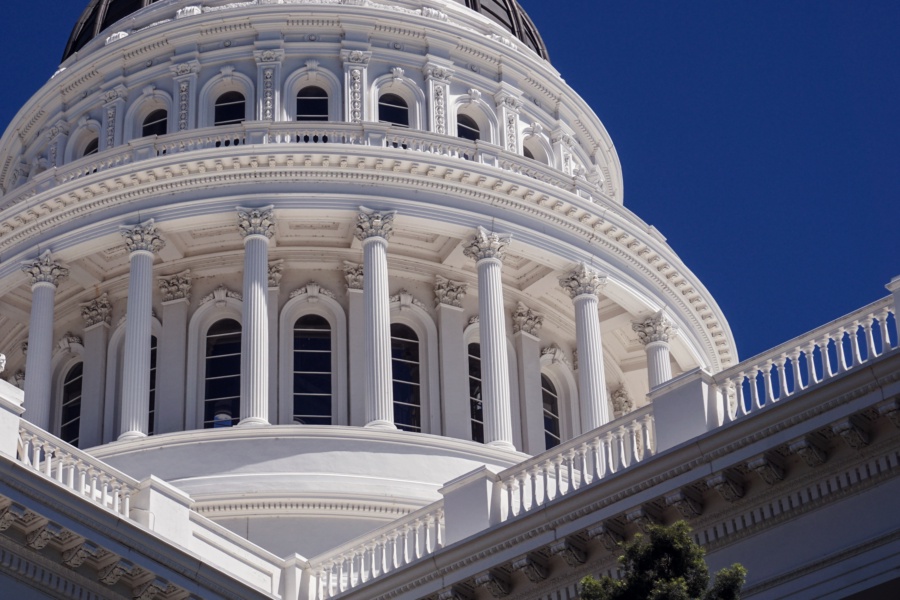 dome of California State Capitol Building, Sacramento