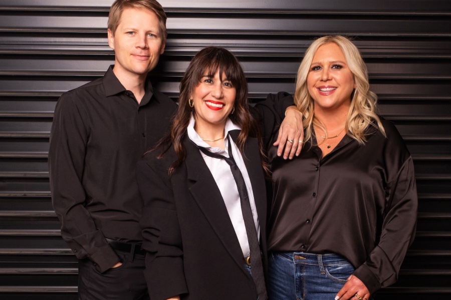 Social Agent founders Jeff Tobler (left), Lisa Jammal, and Brooke Levy (right)